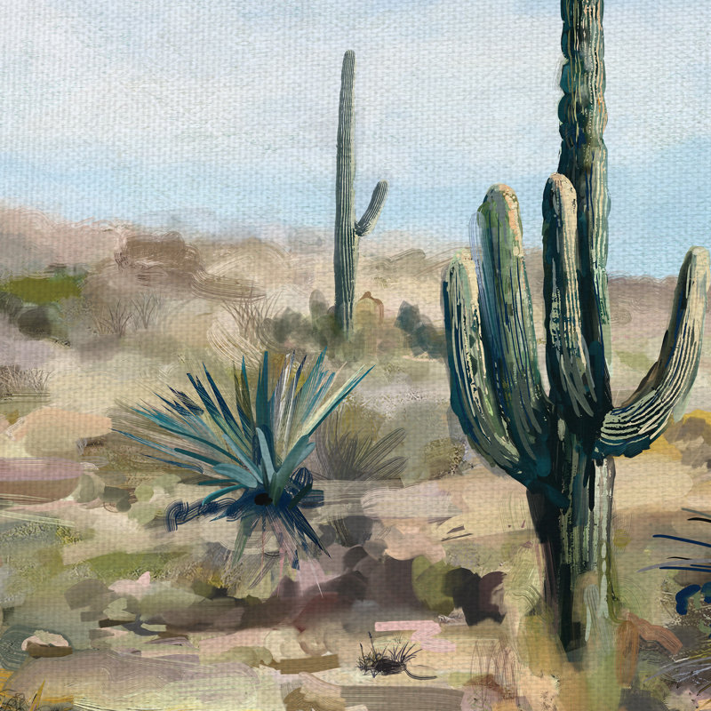 Reproduction d’art sur toile « desert vista », H 27 po x l 54 po x P 1,5 po