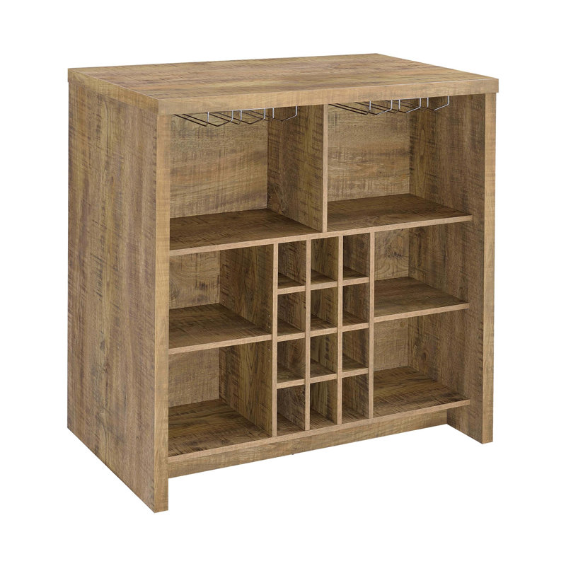Bar de maison autoportant en bois d'ingénierie Irving Mango, Manguier