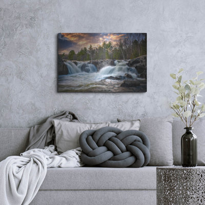 'Sunset At Swift River Falls' by Rick Berk Metal Wall
