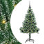 vidaXL Artificial Christmas Tree Snow Flocked with LED Light-1439487810