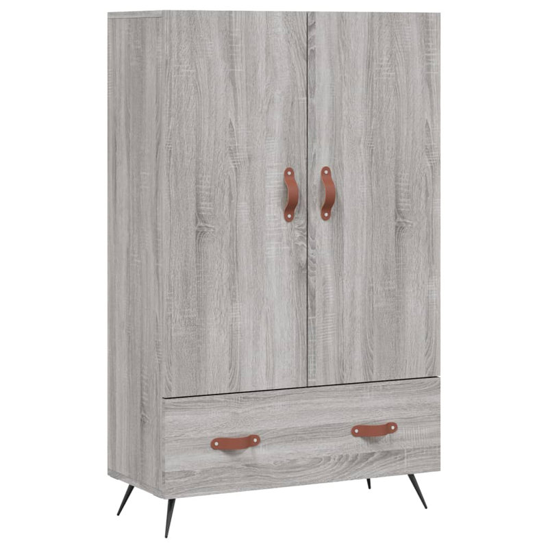 Manesh 1 - Drawer Rectangle Accent Chest, Grey Sonoma/Brown