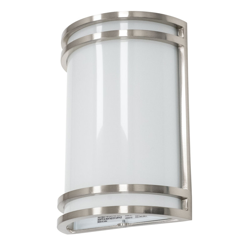 Applique murale d'extérieur à DEL, Brushed Nickel