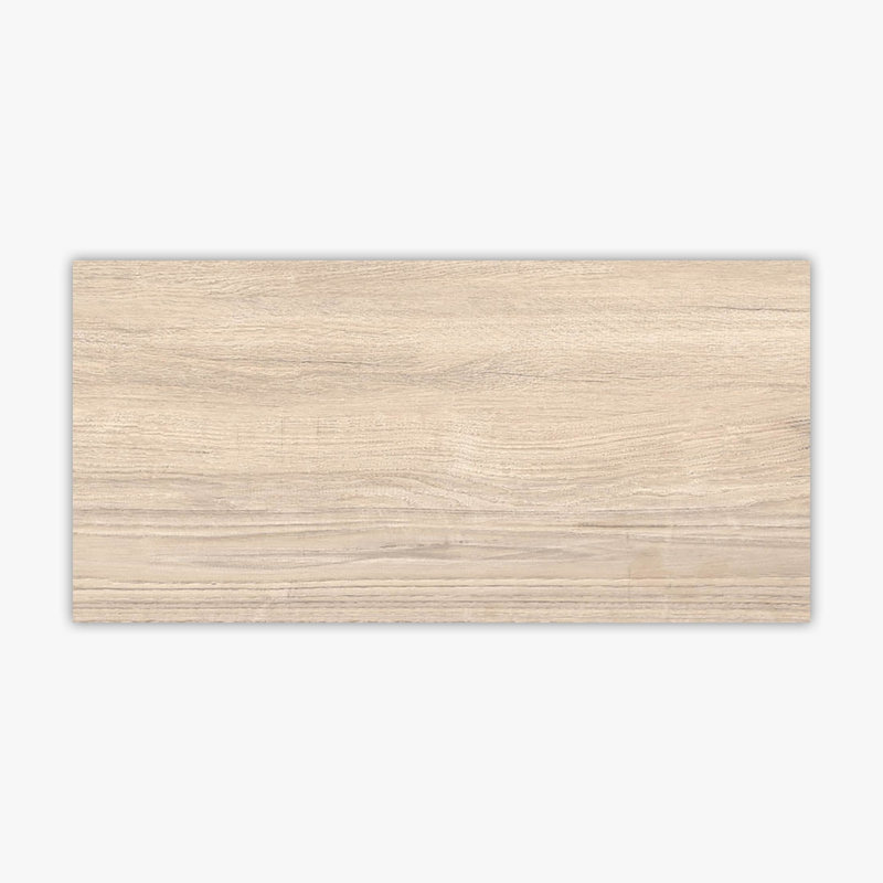 Auma 24" x 48" Porcelain Wood Look Wall & Floor Tile, Beige