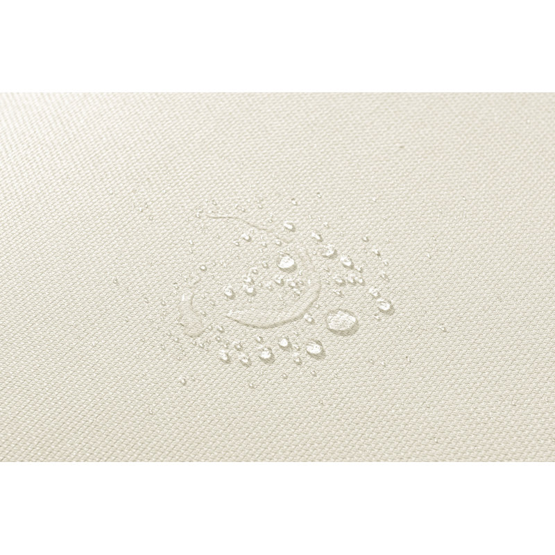 Chaise de patio avec coussins Hubery, Crème, Gris foncé
