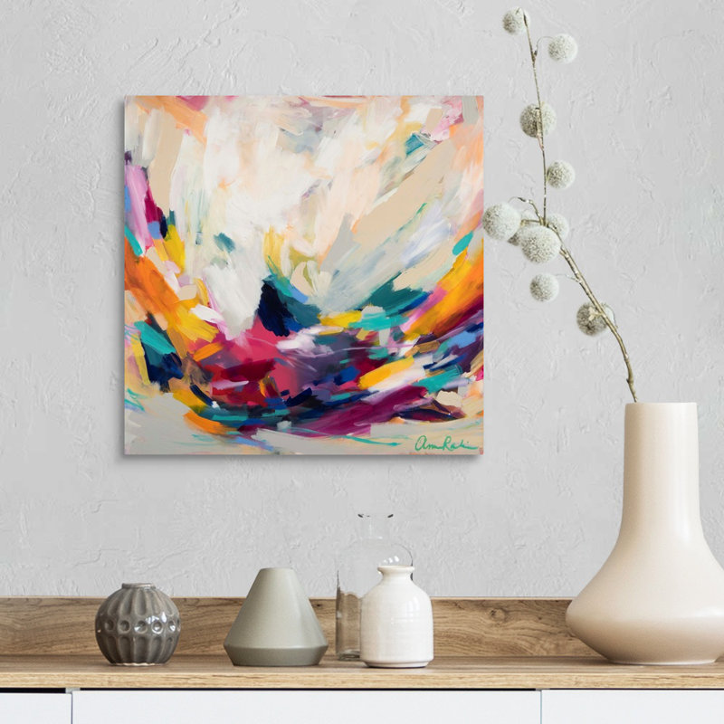 «New Beginnings» par Amira Rahim - reproduction sur toile, Toile tendue, H 16 po x l 16 po, Sans cadre