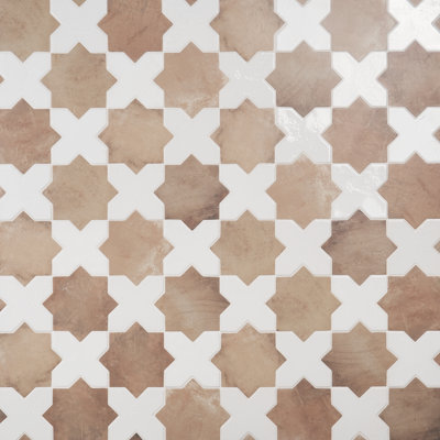 Carreau de porcelaine pour plancher et mur d'aspect terre cuite de 6,1 po x 11,9 po Souk Star (8,26 pieds carrés / caisse)