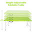 Table pliante portative intérieure et extérieure de 4 pi, poids maximum 135 kg, table pliable pour le camping-1607468330