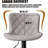 Swivel Adjustable Height Bar Stools, Leather Modern Barstools, Upholstered Counter Stool-244678
