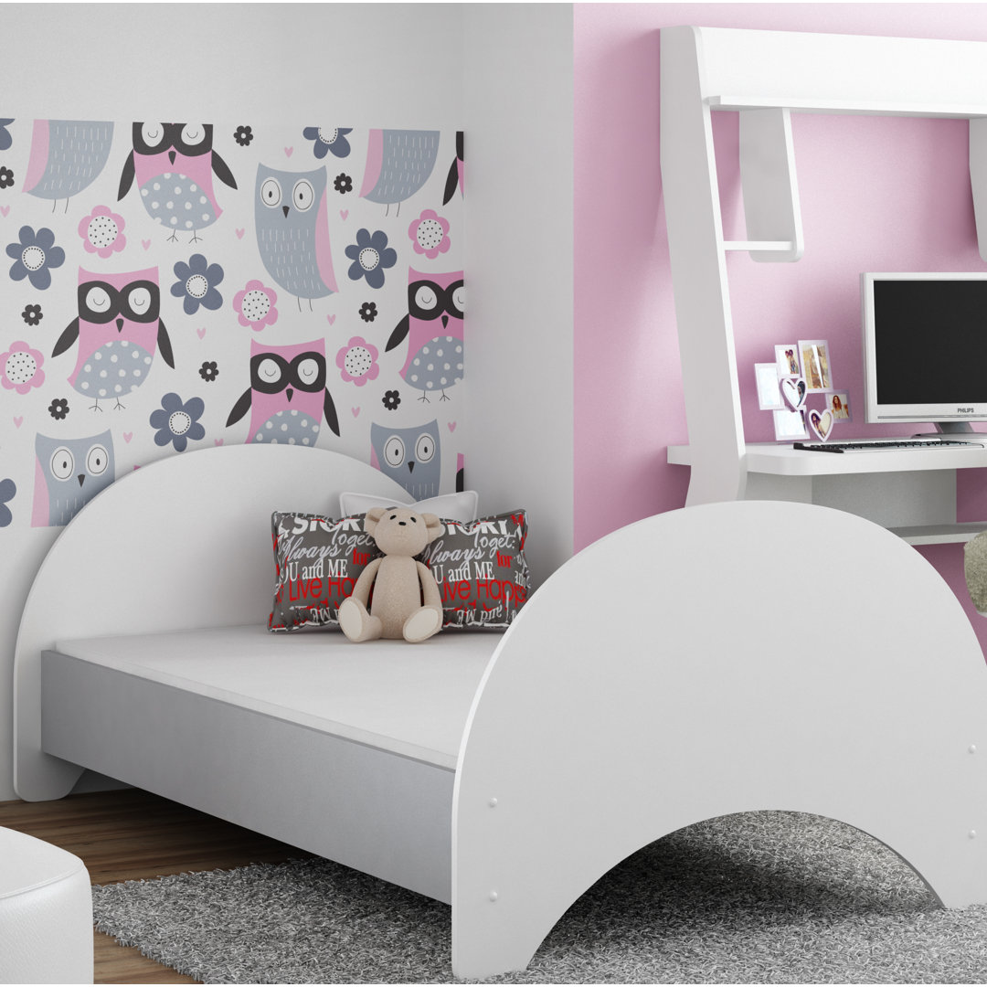 Solid Wood Toddler Bed Frame and Mattress by Isabelle & Max