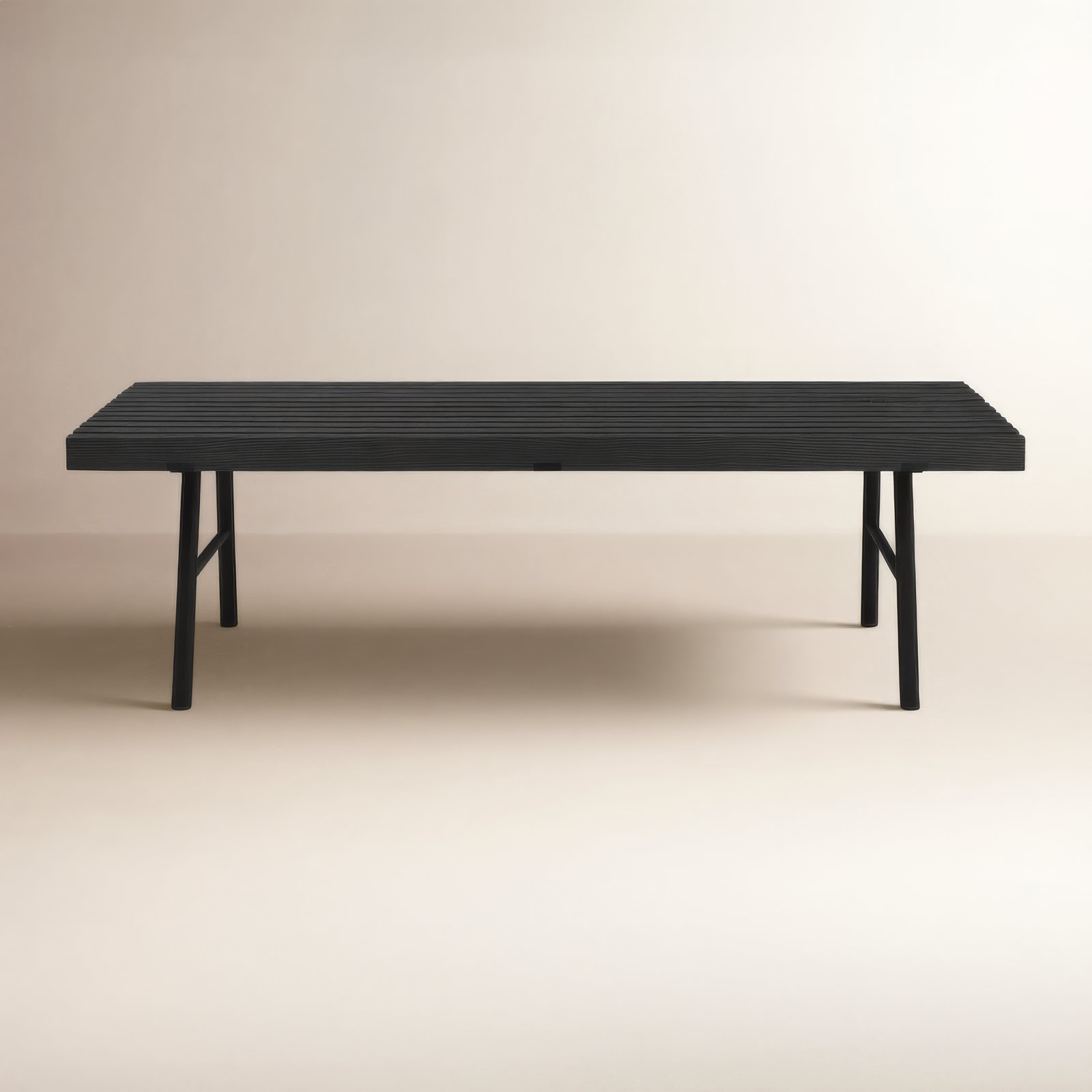 Modern Transit 48" Entryway Bench, Ash Black