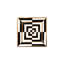 Plateau carré en porcelaine Op Art