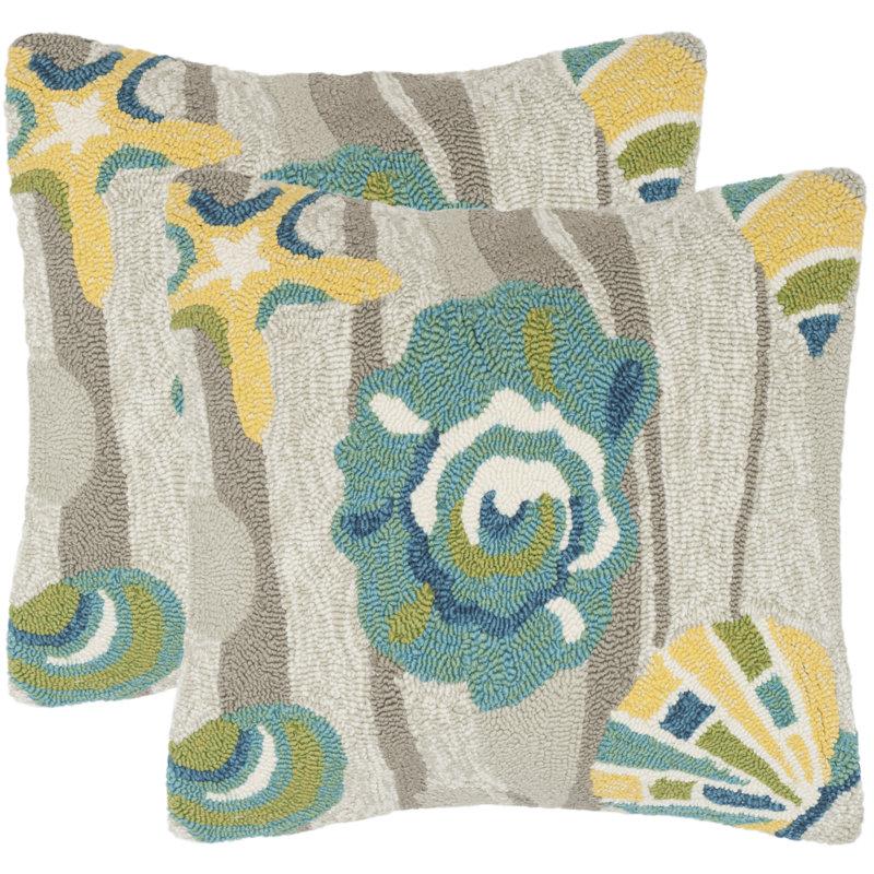  Coussin décoratif intérieur / extérieur Beyond The Sea, Gris tropical