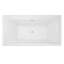 Baignoire autoportante en acrylique de 66 po x 36 po Charlize-101686916