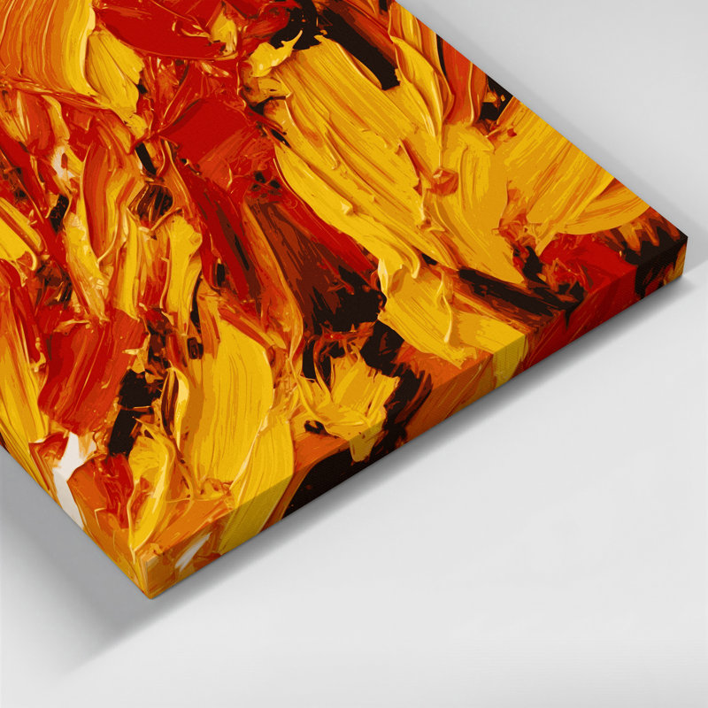 Neo Expressionism 49 Brown Canvas Wall Art, 16" H x 20" W