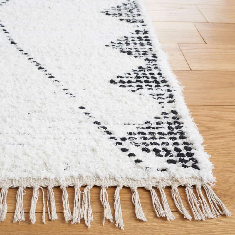 Tapis ivoire / noir Anaid, Rectangle 3 pi x 5 pi