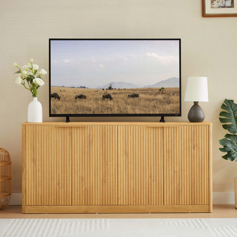 59" Modern Wavy Sideboard