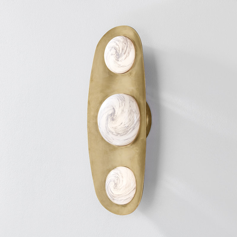 BEZEL Light Integrated LED Wall Sconce by Noz Nozawa for Corbett Lighting, 18" H x 7 " W x 2.5" D