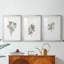 Imprimé floral rétro CCI - impression encadrée sur mesure de qualité supérieure - 3 pièces-36494815