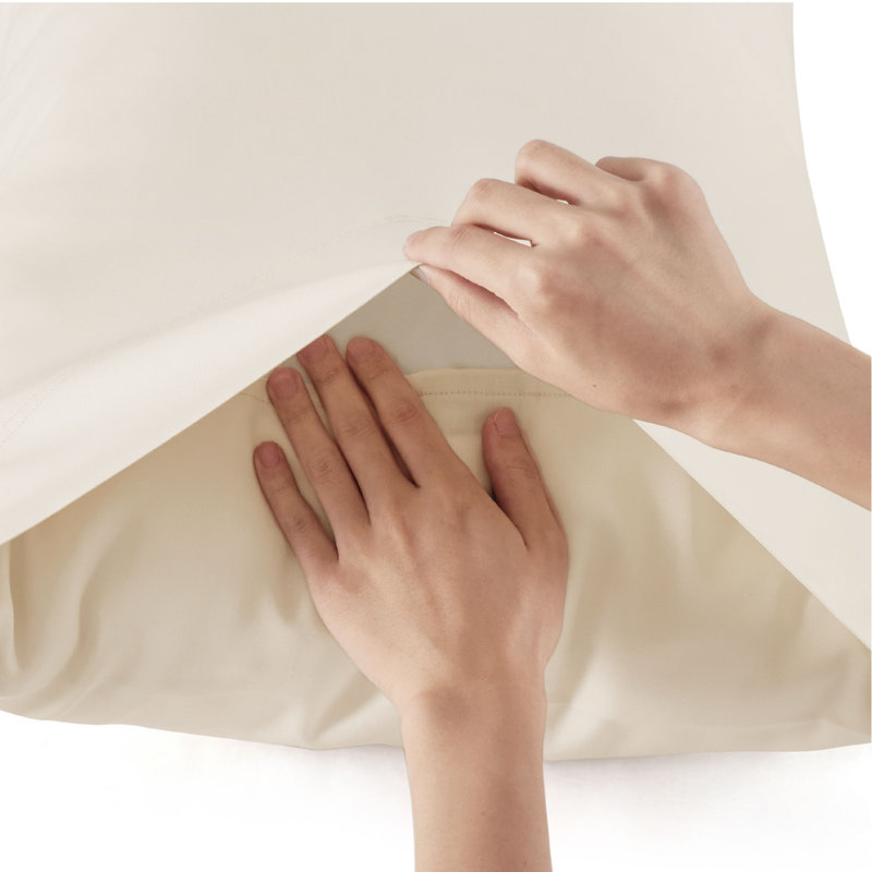 Essential Collection Cooling Rayon Derived from Bamboo Sheet Set, Queen Sheet Set with 2 Pillowcases, Light Beige