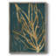 Reproduction encadrée de feuilles de jungle brunies II - bois massif-444219291