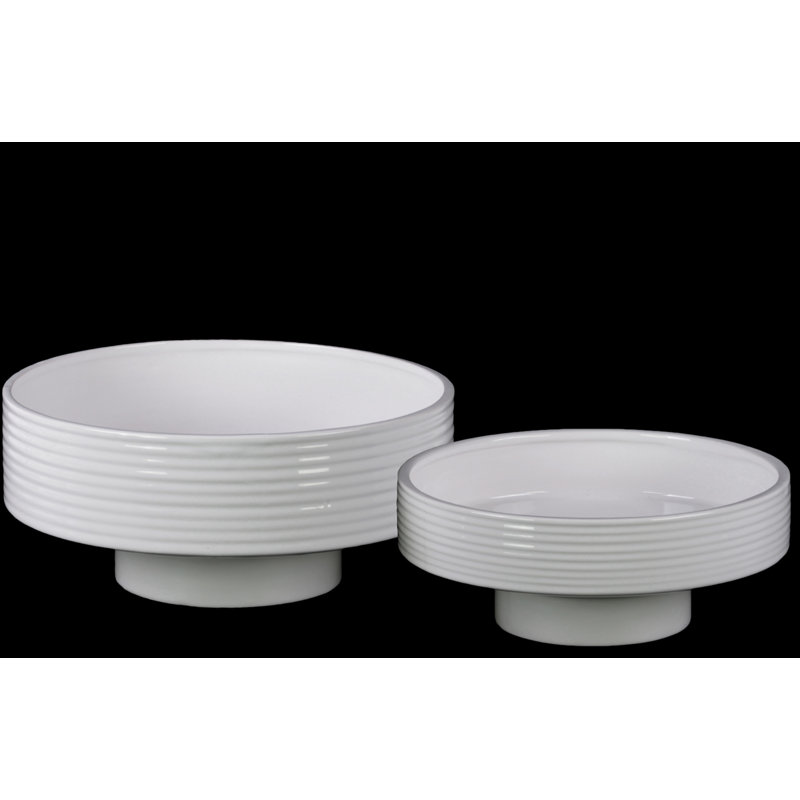 Ensemble de pot de fleurs en céramique 2 pièces fleur Litva