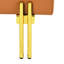 22 pouces en cuir rayé pour entrée - Pet - Banc de rangement orange avec pieds dorés en acier inoxydable orange, séduisant-2055975010