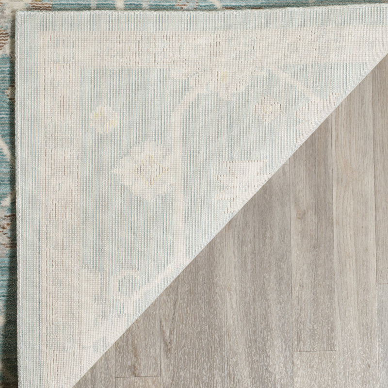 Chantae Performance Floral Rug, Rectangle 6' x 9'