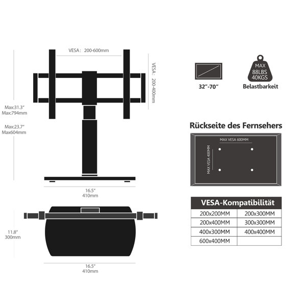Dimensions du produit