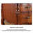 Retro Rectangular Brown Solid Wood Writing Desk