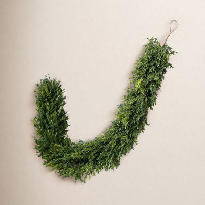 60'' in. Faux Boxwood Garland