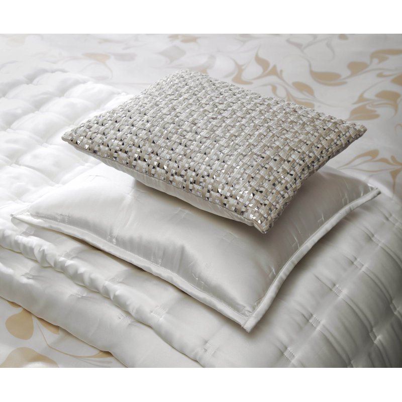 Windsor Silk Euro Pillow Cover, Ivory, 26" x 26"