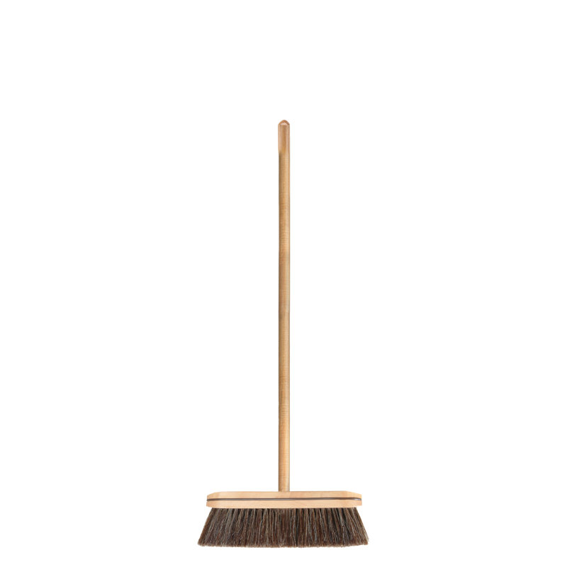 Horshair Broom with Wooden Handle