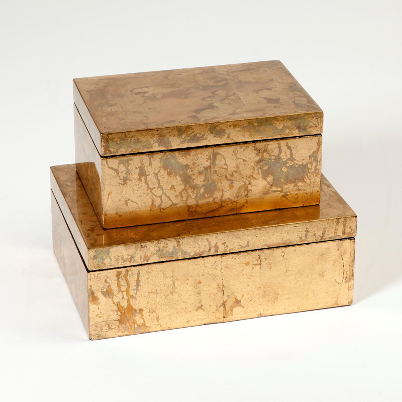 Decorative Box, Large, Luxe Gold