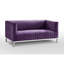 Causeuse en velours Sean-27659196-27659199