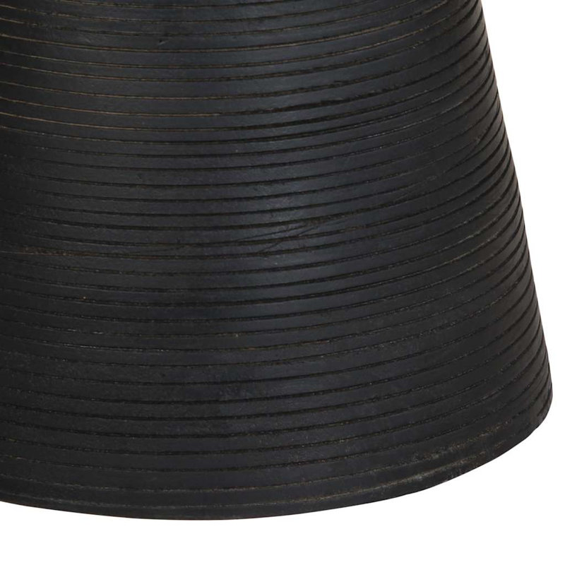 Side Table Diameter37x45 Cm Solid Wood Mango, Black