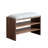Black walnut shoe changing stool 8 Pair Solid Wood Shoe Storage Bench