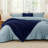 Bedsure King Comforter Set 5 Pieces - Bed in a Bag with Fleece Throw Blanket and Decorative Pillow, Lightweight Bedding Comforter Sets, All Season Bedding, Dark Grey-105526955-105526954