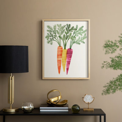 Reproduction encadrée Organic Veg III - bois massif