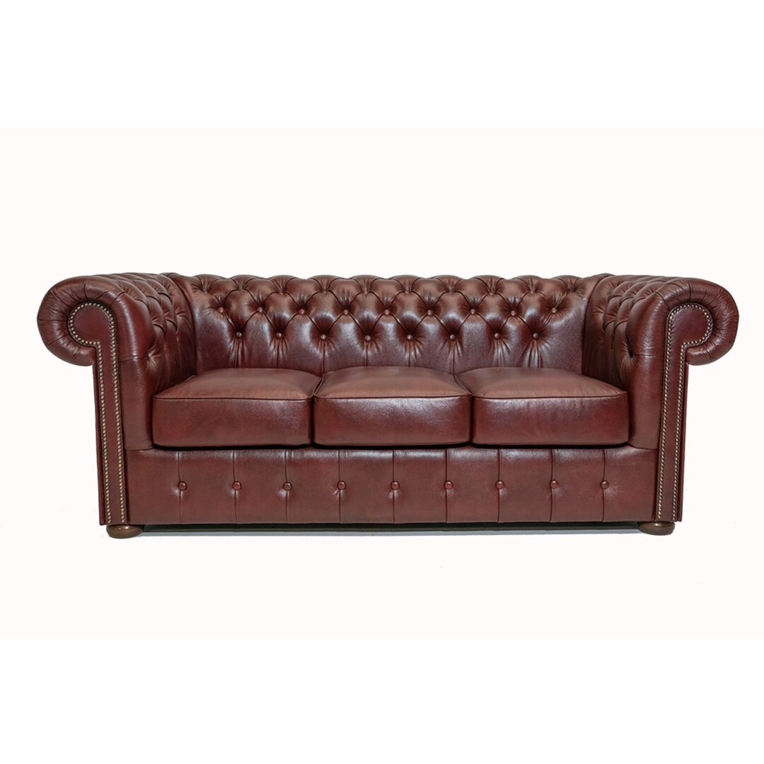 2-Sitzer Sofa aus Echtleder