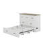 Lit escamotable Murphy avec station de charge, lit plateforme pliable multifonctionnel avec 1 grand tiroir de rangement-1233141999-1233141993