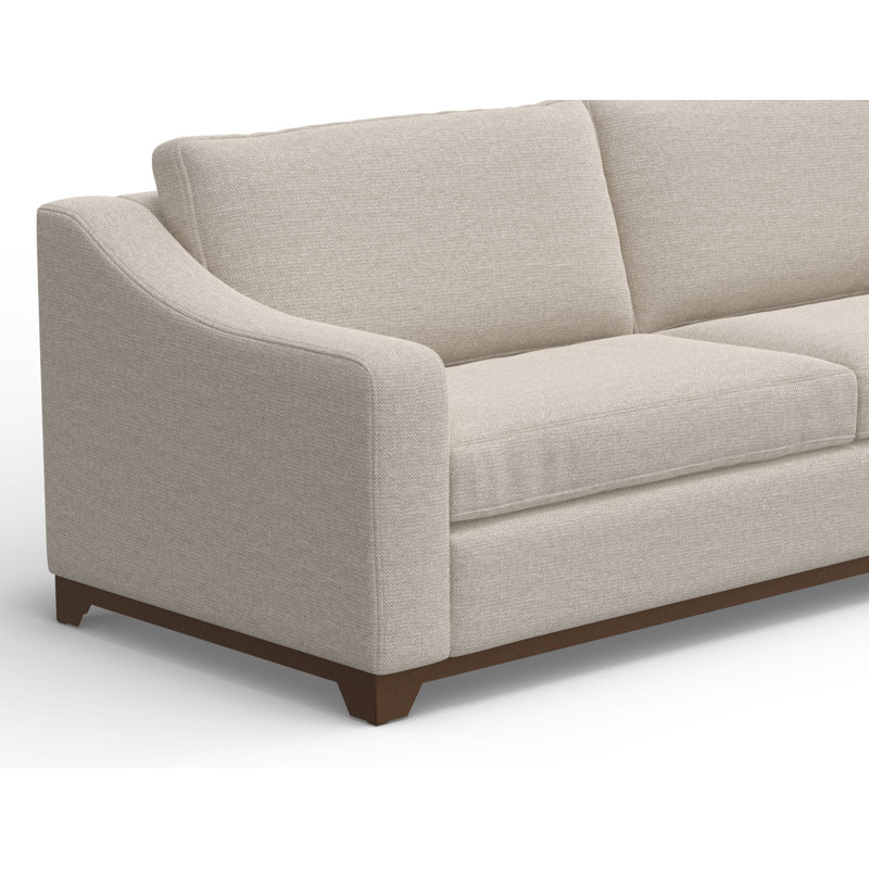 Canapé à accoudoirs carrés 95,25 po Joita, Beige