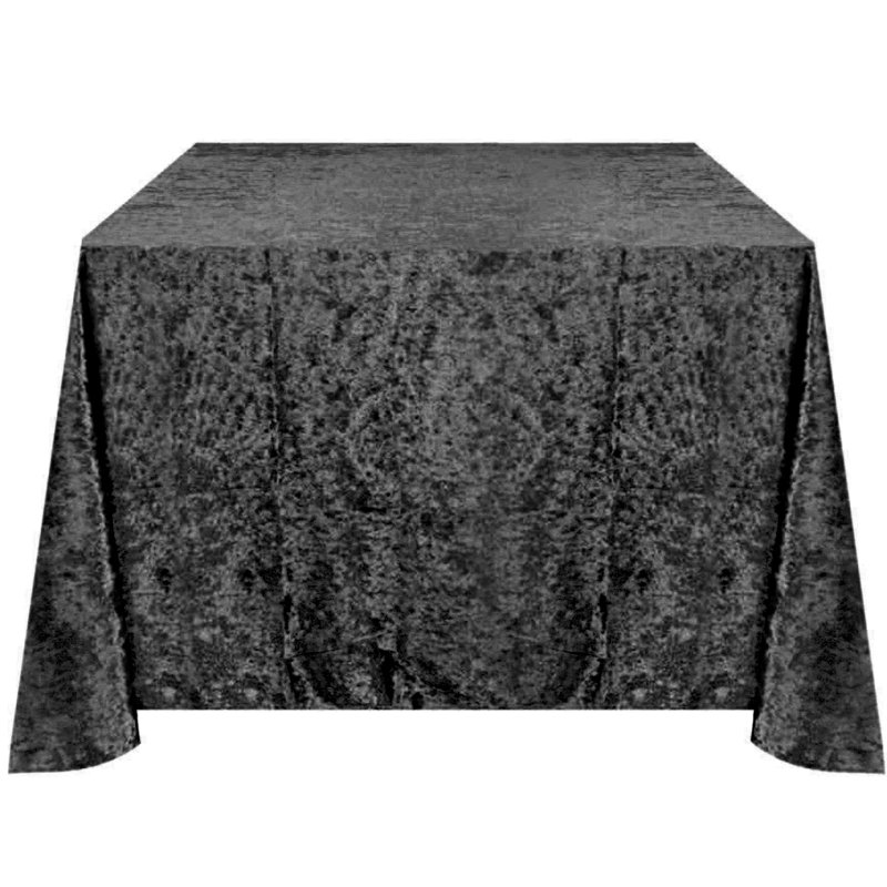 Élégante nappe carrée de 90 pouces, fabriquée avec un velours finement écrasé, une belle nappe carrée ivoire et blanche avec des coutures durables, une housse de table idéale pour les mariages, les fêtes, les anniversaires et les événements