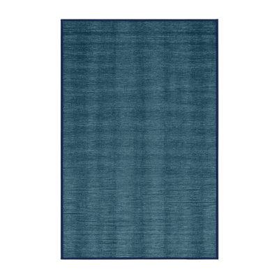 Machine Washable Solid Gray Area Rug