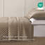 - Ensemble de literie pour très grand lit, couvre-lit matelassé en velours taupe, chambre à coucher moderne