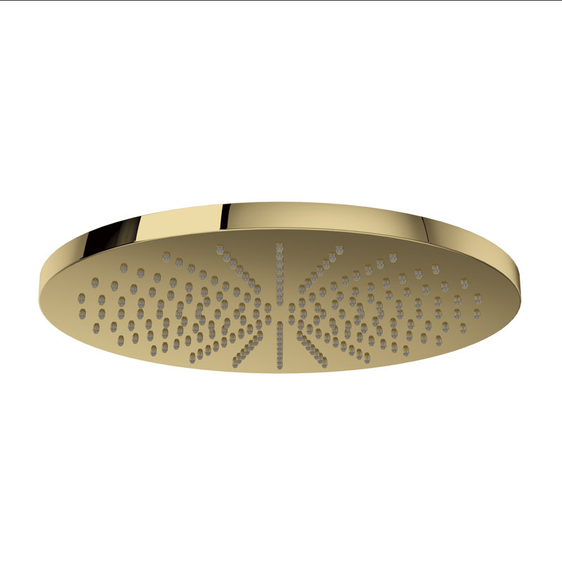 Rodello 12" Rain Showerhead, Unlacquered Brass
