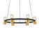 Ellegi 24" Ring 100-277V Up-Down 6-Light Height Adjustable ETL Certified Integrated LED Chandelier