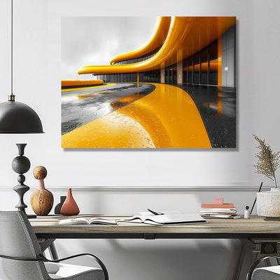 «Yellow Grey Turbocharged Thrills», art mural «Casinos / Race Tracks»