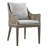 Galilea 5 Piece Aluminum Outdoor Dining Set with Gray Fabric