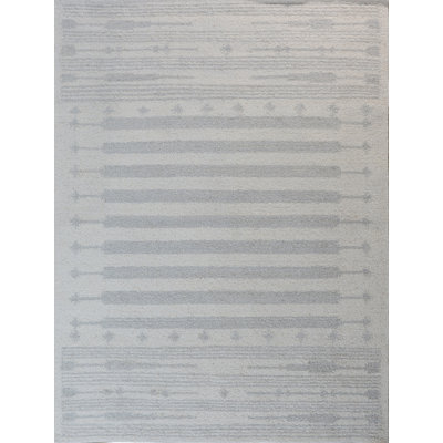 Wool Area Rug in Gray