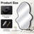 Irregular Shaped Metal Wall Mirror Asymmetrical Mirror-35682395-35682343